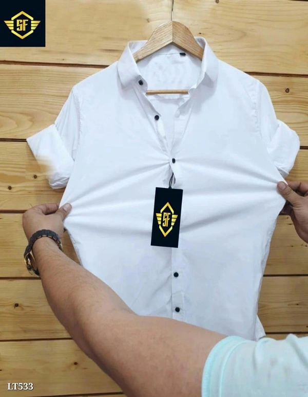 Singh Fashion Catalog Name: Most demanding lycra shirts for him by Singh fashionSize M-38 L-40 XL-42 Xxl-44Awosome colorsLycra shirtFull sleevesOpening video is compulsory for all orders - M 38, White, Singh Fashion