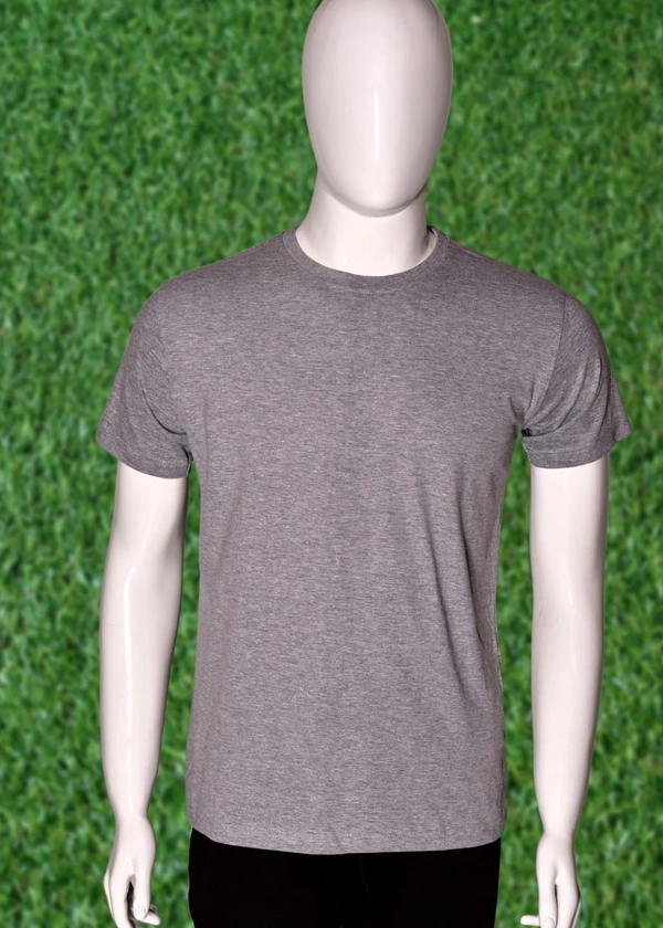 *Human Sparsh Men’s Round Neck T-Shirt – Grey *Power, Elegance and Sophistication is what you’ll feel when Black is worn. It would show how deep and serious the feelings and thoughts are.Whether you wear it with Jeans or Track Pants, you’ll look great with it.It’s made up of 180 gsm 100% Bio-Washed Cotton fabric with the most durable stitching to make sure it lasts long without los