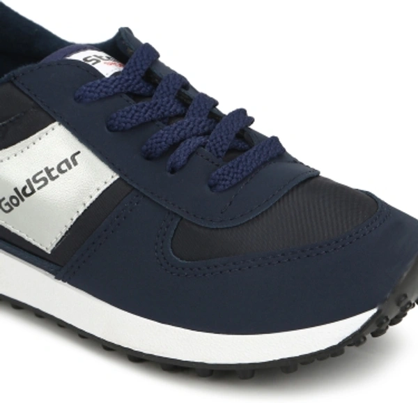 GOLDSTAR Running Shoes For MenColour Blue Outer Material: NylonClosure: Lace-UpsPattern: Solid10 Days Return Policy, No questions asked.Hurry, Only 7 left!