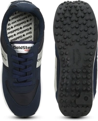 GOLDSTAR Running Shoes For MenColour Blue Outer Material: NylonClosure: Lace-UpsPattern: Solid10 Days Return Policy, No questions asked.Hurry, Only 7 left! - 10