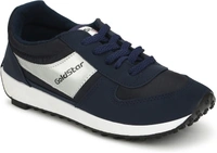 GOLDSTAR Running Shoes For MenColour Blue Outer Material: NylonClosure: Lace-UpsPattern: Solid10 Days Return Policy, No questions asked.Hurry, Only 7 left! - 10