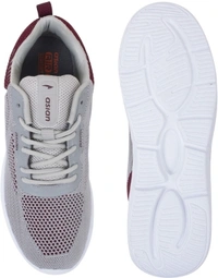 Asian asian Delta-14 sports shoes for men | Latest Stylish Casual sport shoes for men | running shoes for boys | Lace up Lightweight grey shoes for running, walking, gym, trekking, hiking & party Running Shoes For MenColour: Grey, Maroon1.2 inch Heel HeightOuter Material: FabricInner Material: Soft breathable fabric lining which prevents sweatingClosure: Lace-UpsPattern: Mesh10 Days Retu - 9