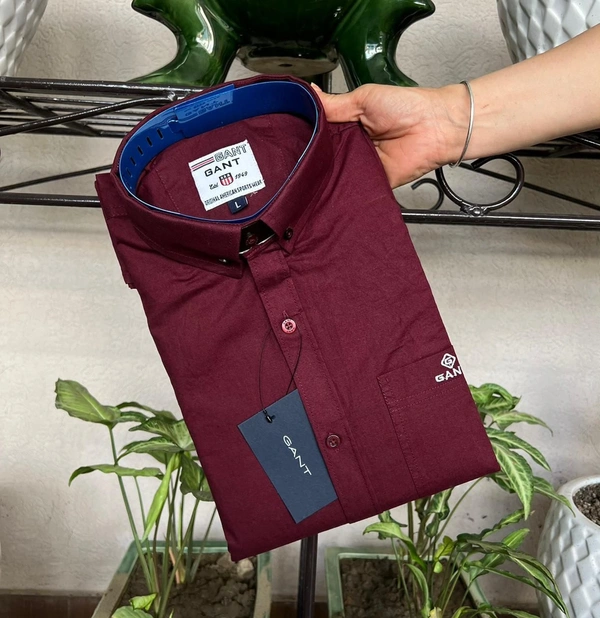 *combo 4 pcs  **BRAND Gant**STUFF COTTON**ASSURED QUALITY**Full sleeves shirt**plain Shirt**M  L XL XXL*👈*Regular Fit**💯%POSITIVE FEEDBAC
