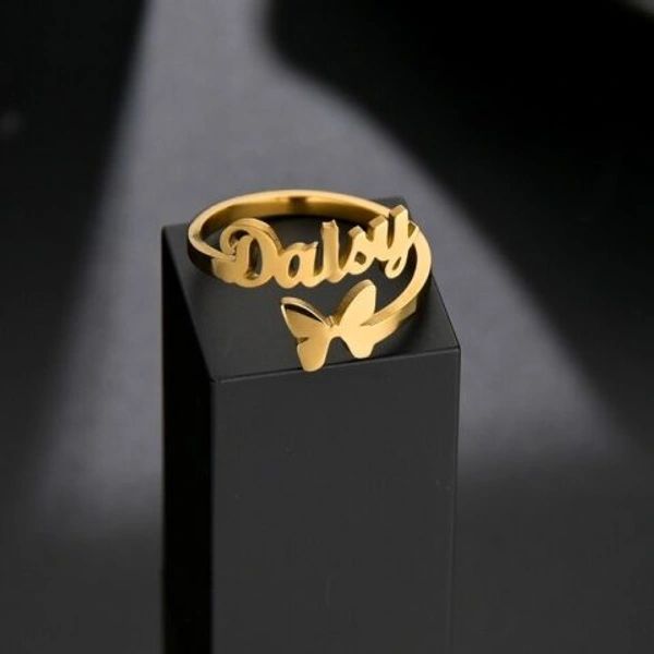 Butterfly Name Ring