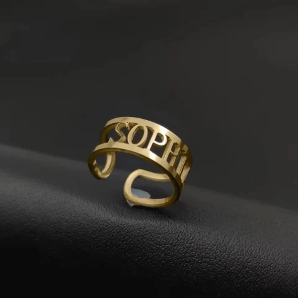 Stylish Name Ring - 1