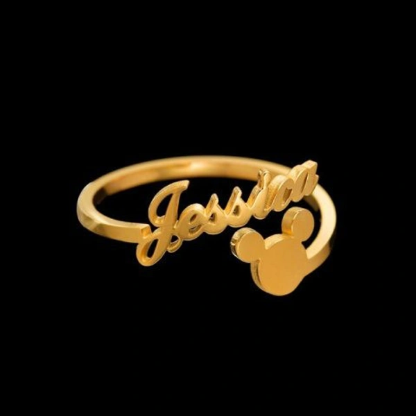Stylish Name Ring - 1