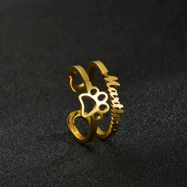 Stylish Name Ring - 1