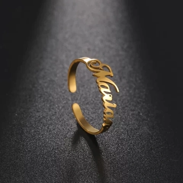 Stylish Name Ring - 1