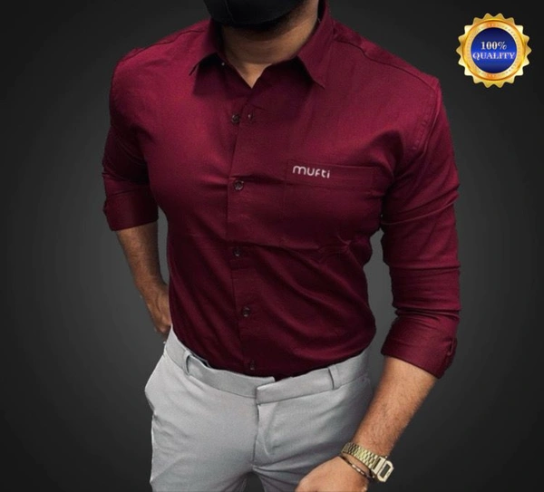 Mufti Plane Shirt For Men - XXl