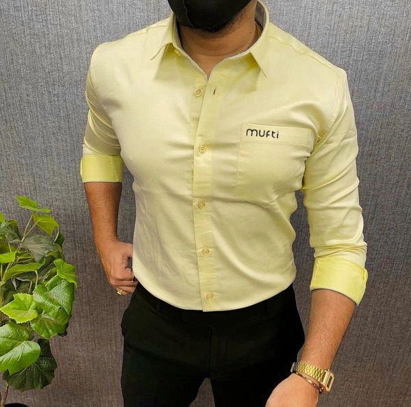 Mufti Plane Shirt For Men - Xl