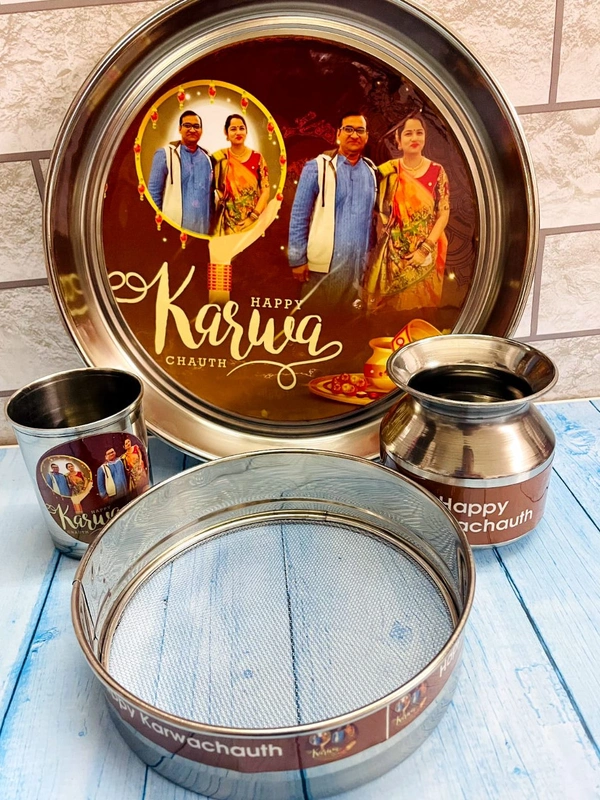 Karwachath Photo Thali Set - 15