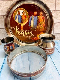Karwachath Photo Thali Set - 18