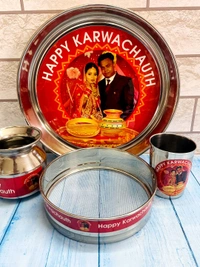 Karwachath Photo Thali Set - 18