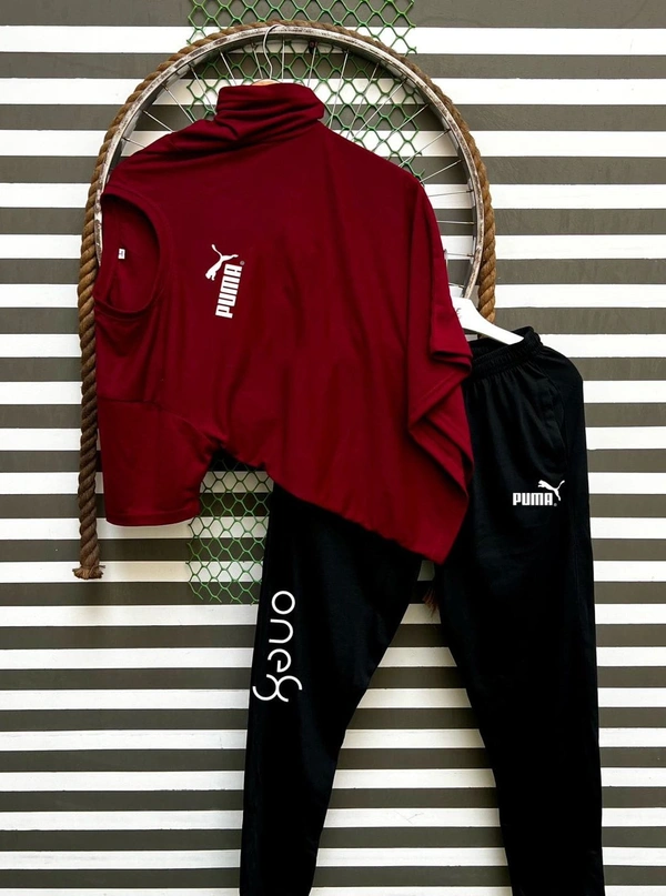 Jf Puma Tshirts + Lowar Combo - Jf, L
