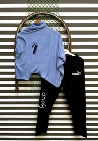 Jf Puma Tshirts + Lowar Combo - Jf, Xl