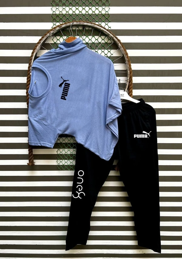 Jf Puma Tshirts + Lowar Combo - Jf, Xl