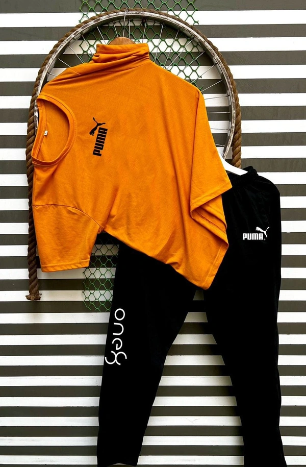 Jf Puma Tshirts + Lowar Combo - Jf, Xl