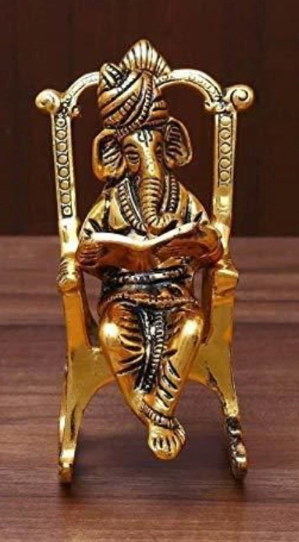 * *Lord Ganesha Sitting on Chair*