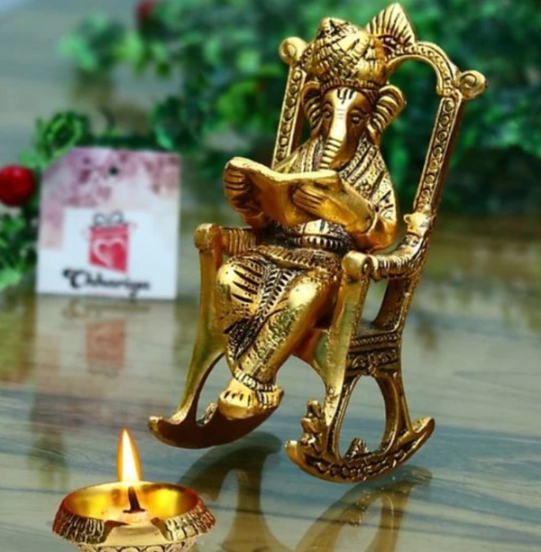 * *Lord Ganesha Sitting on Chair*