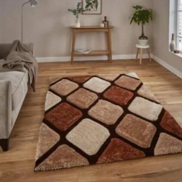 Polyester Carpet  (153 cm X 214 cm) - Polyester, 214 cm x 153 cm, 5, Vaccum regularly and/or shake to remove debris, for a better look and shinning. Proffessional Cleaning Only, do not soak or use harsh chemicals to clean, ✅