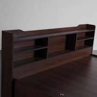 Engineered Wood Queen Box Bed  -  Engineered Wood,  Chestnut Dark, Width 163 cm Height 80 cm Depth 218 cm, TC110, 5,  Cancellation NOT allowed for this product after 24 hrs of order booking.,  95 kg, ., ✅