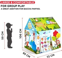 Tent house for kids -  Fabric, Width x Height: 72.39 cm x 105.41 cm, TC116, 5,  The color of some product parts may vary from what is shown in the image,  1.7 kg, ✅