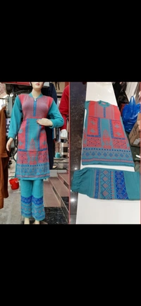 WOLLEN KURTI WITH PANT PLAZO - Same as shown in picture, XL