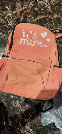 GIRLS STYLISH BAGPACK - BABY PINK, FREE SIZE