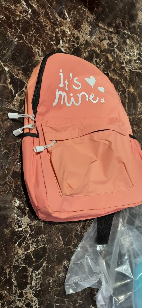 GIRLS STYLISH BAGPACK - BABY PINK, FREE SIZE