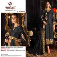 MAHNOOR FASHION Presenting The Most Hottest Bridal Design - FREE SIZE, Thunder