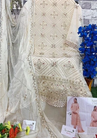 Serine Semi Stitched Pakistani Suit - Kangaroo