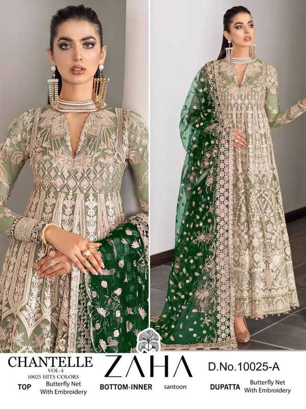 ZAHA Launching Exclusive ZAHA  Collection - Semi Stitched, Parsley