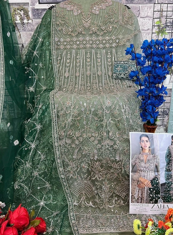 ZAHA Launching Exclusive ZAHA  Collection - Semi Stitched, Cloud Burst