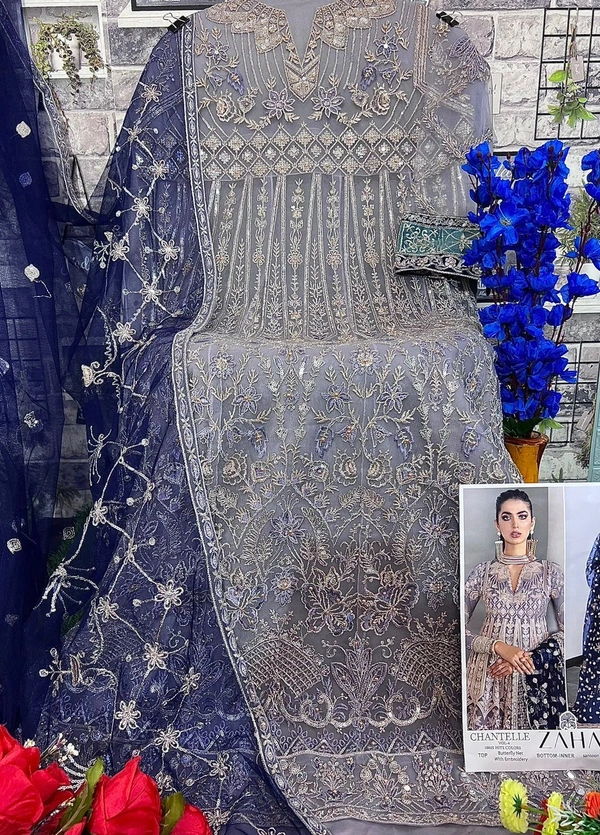 ZAHA Launching Exclusive ZAHA  Collection - Semi Stitched, Cloud Burst