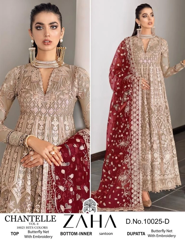 ZAHA Launching Exclusive ZAHA  Collection - Wine Berry, Semi Stitched