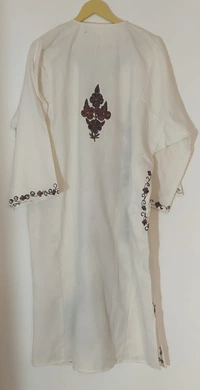 Kashmiri Aari Work Pheran  - Half and Half, Length 44, Free Size