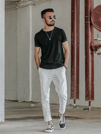 Solid men Round Neck T-Shirt Men and Women Round Neck Half Sleeve Fit Regular Pure Cotton - S