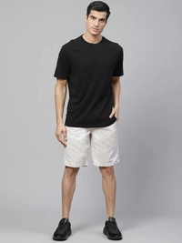 Solid men Round Neck T-Shirt Men and Women Round Neck Half Sleeve Fit Regular Pure Cotton - XL
