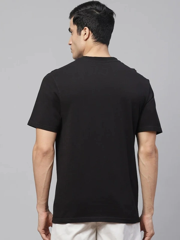 Solid men Round Neck T-Shirt Men and Women Round Neck Half Sleeve Fit Regular Pure Cotton - XL