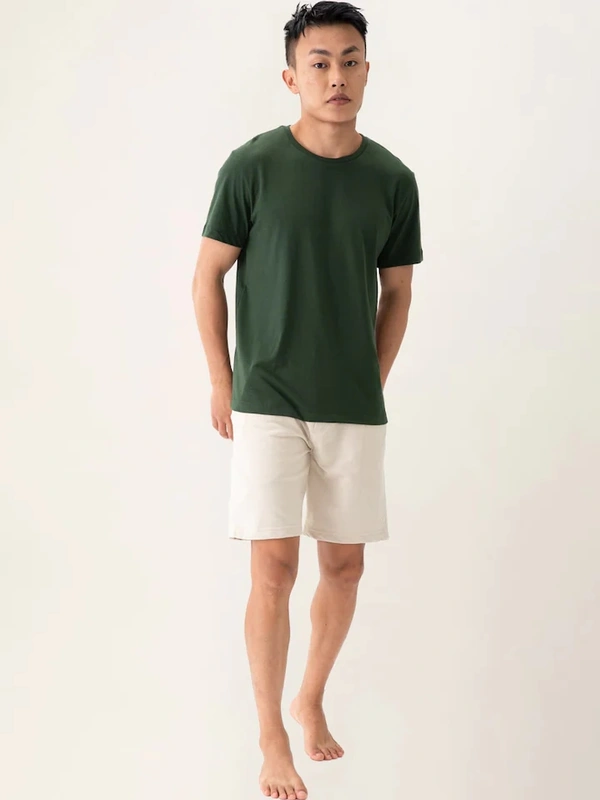 Fambruh Men tshirt Solid Round Neck Regular Sleeves  T-shirt - XL