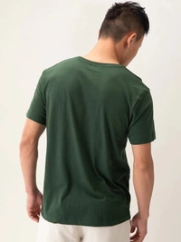 Fambruh Men tshirt Solid Round Neck Regular Sleeves  T-shirt - XL