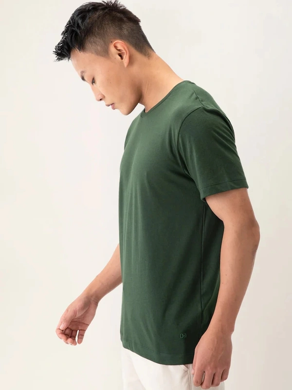 Fambruh Men tshirt Solid Round Neck Regular Sleeves  T-shirt - XL