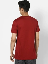 Men tshirt Solid Round Neck Regular Sleeves  T-shirt - XL