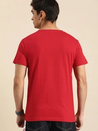 Men tshirt Solid Round Neck Regular Sleeves  T-shirt - XXL
