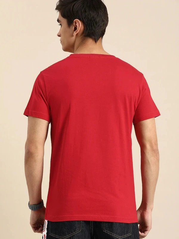 Men tshirt Solid Round Neck Regular Sleeves  T-shirt - XXL