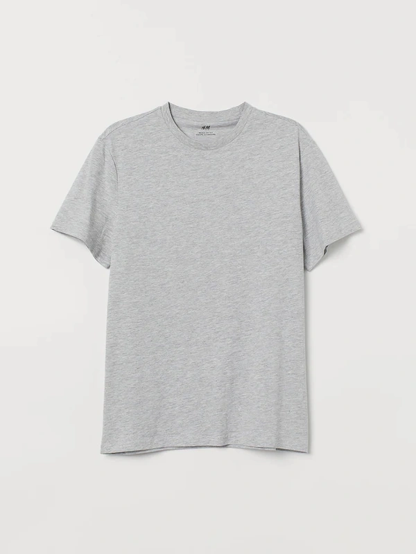 Men tshirt Solid Round Neck Regular Sleeves  T-shirt - L