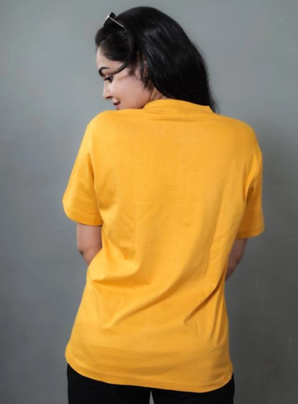 Fambruh Women T Shirt Cotton Solid Women Half Sleeves Slim Tshirt - S