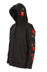 Fambruh Danish Zehen FLORAL HOODIE - S