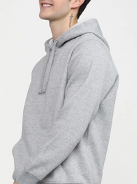 Fambruh  Solid Men Grey Hooded Sweat Shirt - XL