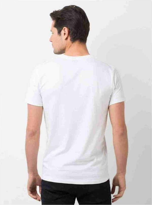 Fambruh Men White Batman  Printed T Shirt - XL